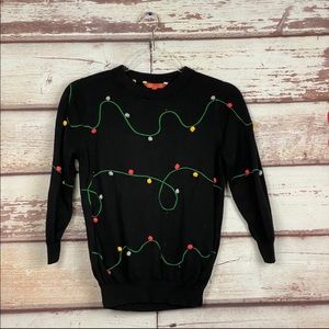 ModCloth Holiday Lights Knit Christmas Sweater